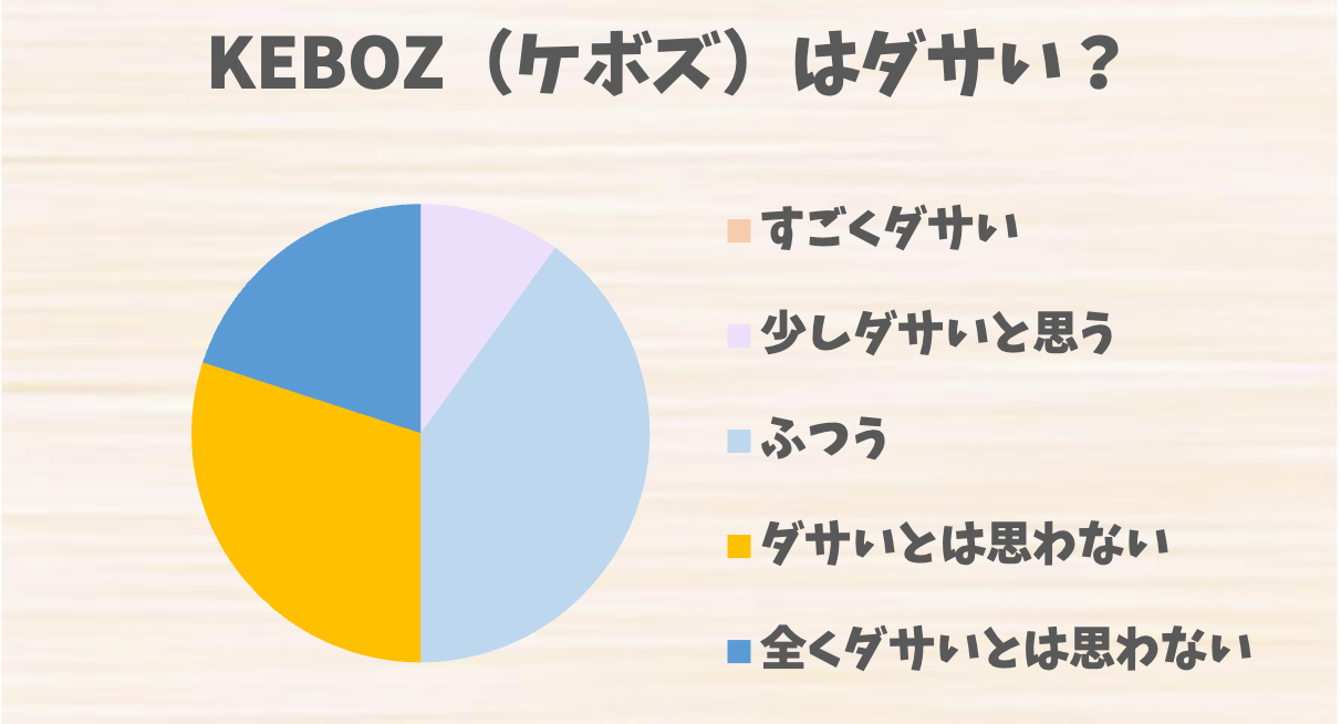 KEBOZ(ケボズ)はダサい?評判とコーディネートの注意点、改善のコツを紹介 ダサイズム